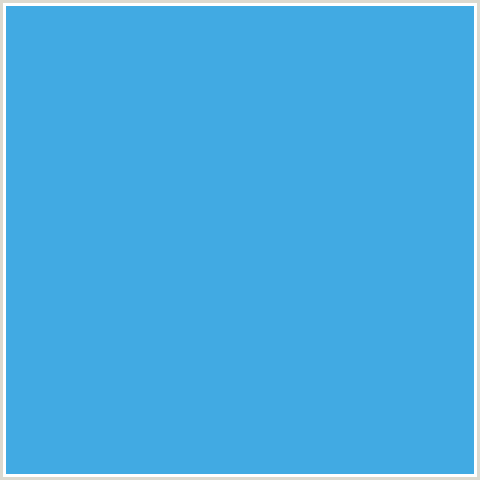41AAE3 Hex Color Image (BLUE, PICTON BLUE)