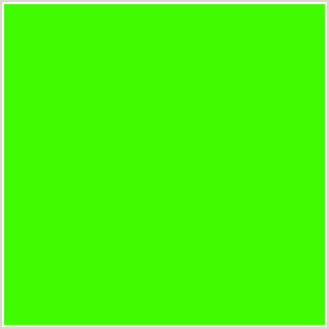41FC00 Hex Color Image (GREEN, HARLEQUIN)