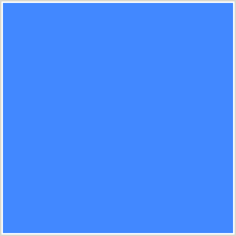 4288FF Hex Color Image (BLUE, DODGER BLUE)