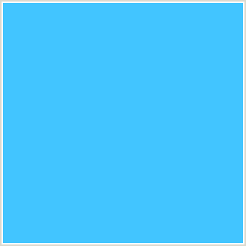 42C5FF Hex Color Image (DODGER BLUE, LIGHT BLUE)