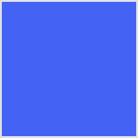 4363F6 Hex Color Image (BLUE, ROYAL BLUE)