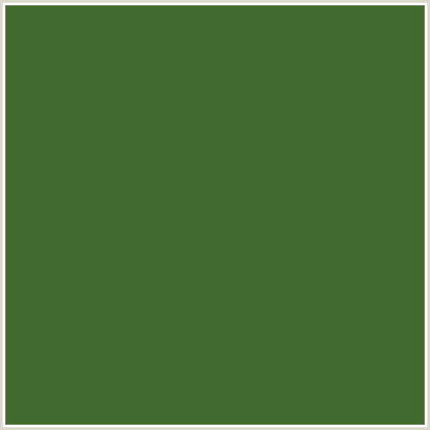 436A2F Hex Color Image (CHALET GREEN, GREEN)