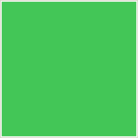 43C657 Hex Color Image (EMERALD, GREEN)