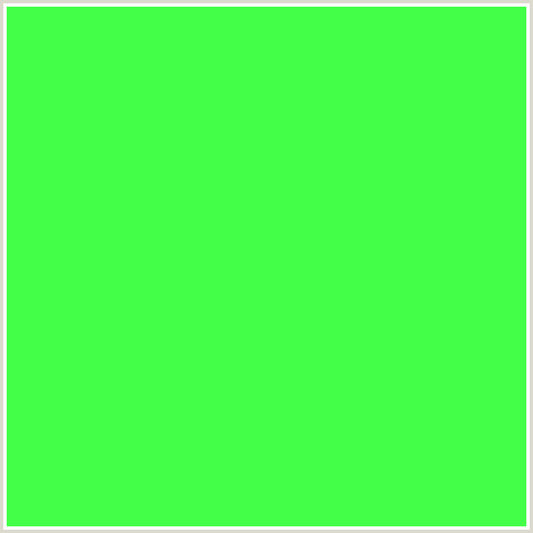 43FF48 Hex Color Image (GREEN)