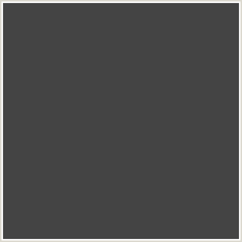 444444 Hex Color Image (GRAY, GREY, TUNDORA)