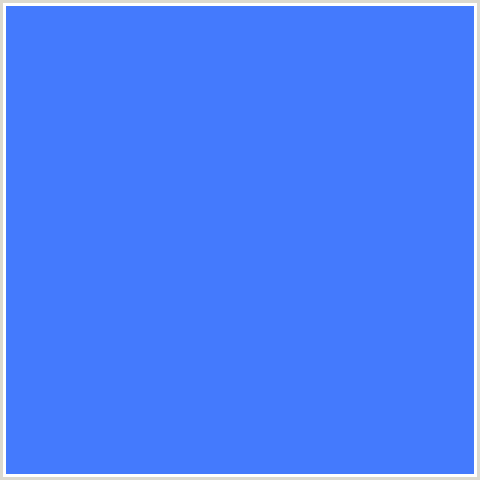 447AFD Hex Color Image (BLUE, DODGER BLUE)