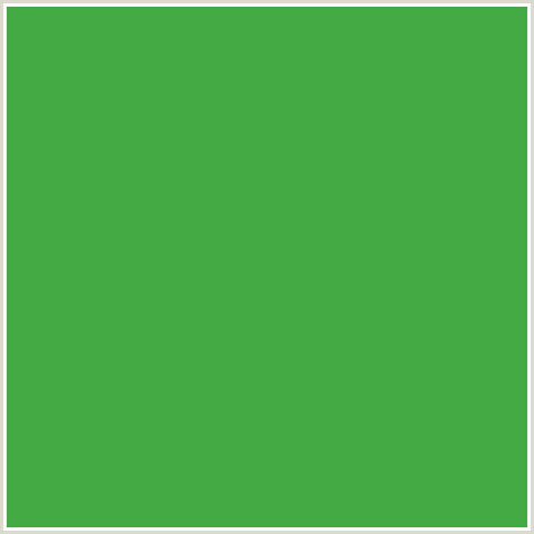 44AA44 Hex Color Image (APPLE, GREEN)