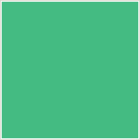 44BB82 Hex Color Image (GREEN BLUE, OCEAN GREEN)