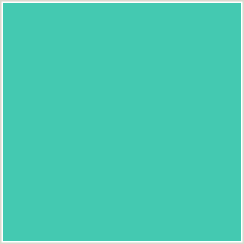 44C9B1 Hex Color Image (BLUE GREEN, PUERTO RICO)