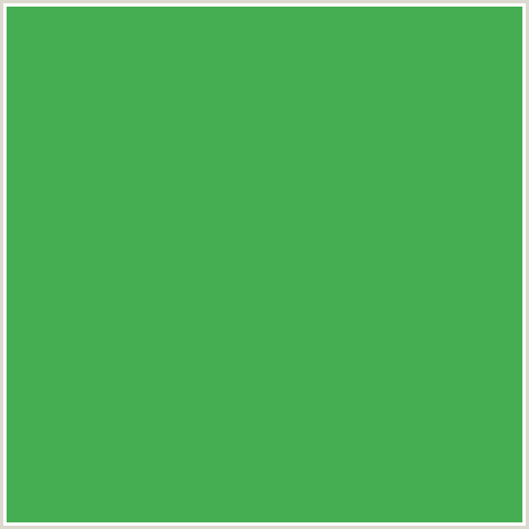 45AE52 Hex Color Image (CHATEAU GREEN, GREEN)