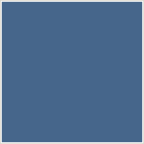 46668B Hex Color Image (BLUE, KASHMIR BLUE)