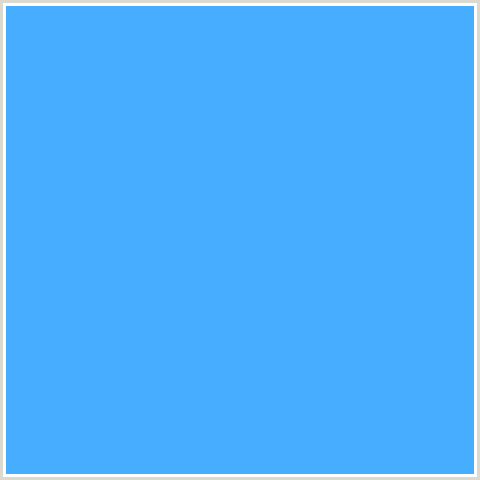 46ADFF Hex Color Image (BLUE, DODGER BLUE)
