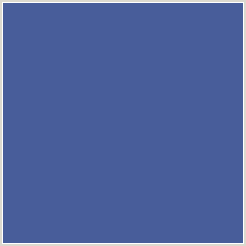 485D9A Hex Color Image (BLUE, KASHMIR BLUE)