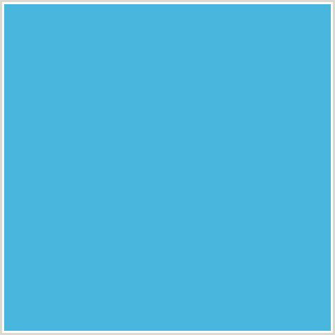 48B6DD Hex Color Image (LIGHT BLUE, PICTON BLUE)