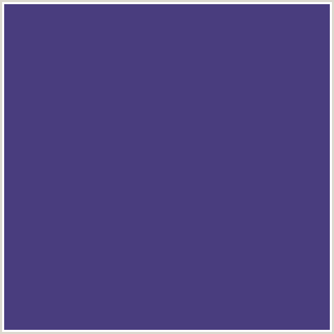 493D7E Hex Color Image (BLUE VIOLET, EAST BAY)