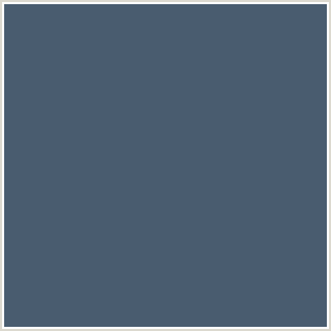 495C6F Hex Color Image (BLUE, BLUE BAYOUX)