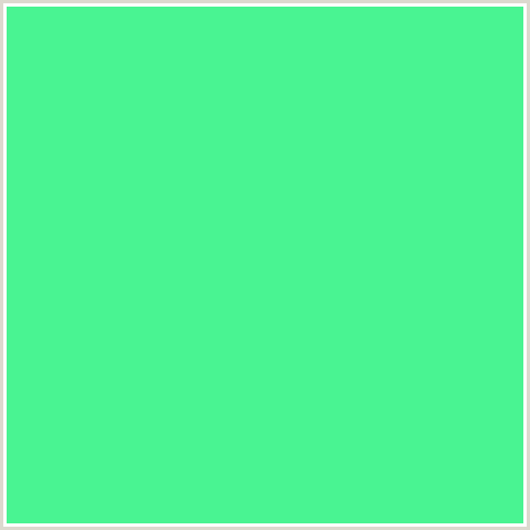 49F492 Hex Color Image (GREEN BLUE)