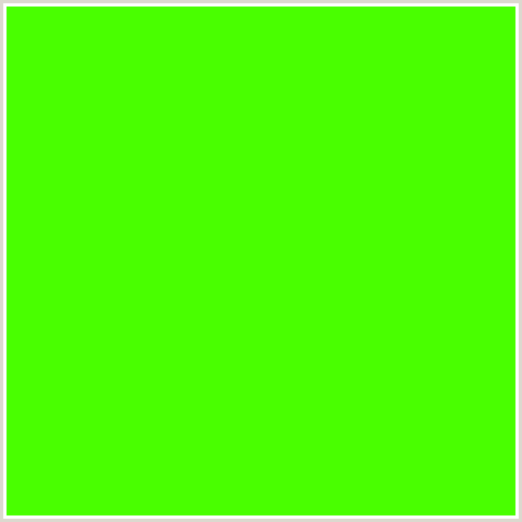 49FF00 Hex Color Image (GREEN, HARLEQUIN)