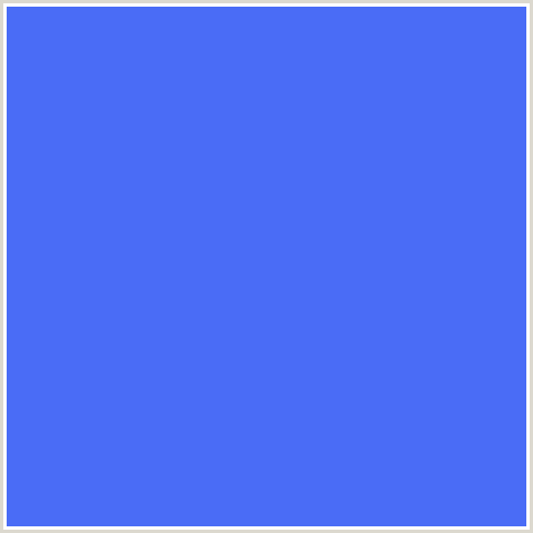 4A6CF6 Hex Color Image (BLUE, CORNFLOWER BLUE)