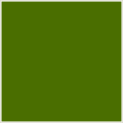 4A6E00 Hex Color Image (GREEN YELLOW, VERDUN GREEN)