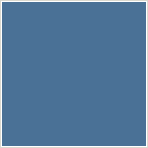4A7196 Hex Color Image (BLUE, KASHMIR BLUE)