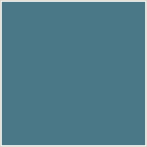 4A7887 Hex Color Image (BISMARK, LIGHT BLUE)