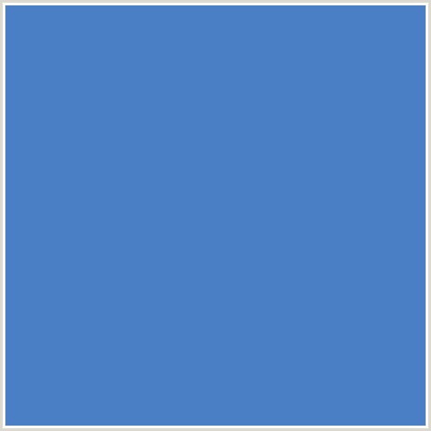 4A7FC5 Hex Color Image (BLUE, INDIGO)