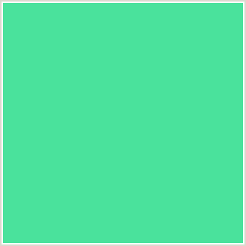 4AE29C Hex Color Image (GREEN BLUE, SHAMROCK)