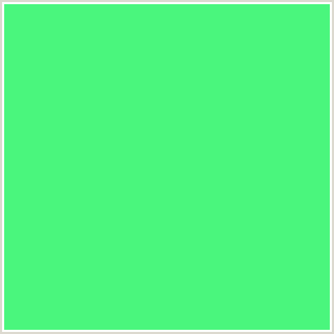 4AF67D Hex Color Image (GREEN)