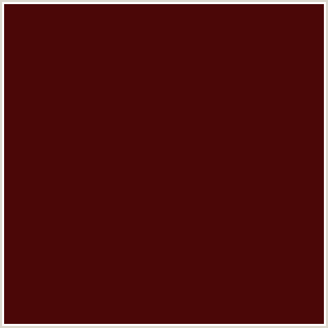 4B0707 Hex Color Image (BULGARIAN ROSE, RED)