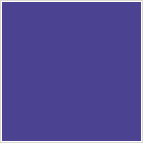 4B4291 Hex Color Image (BLUE, VICTORIA)