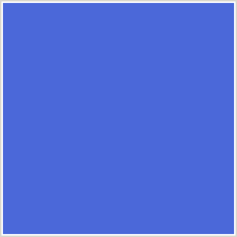 4B68D9 Hex Color Image (BLUE, ROYAL BLUE)