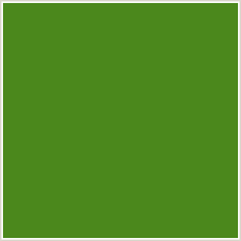 4B881C Hex Color Image (FOREST GREEN, GREEN, VIDA LOCA)