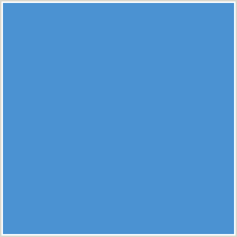 4B92D2 Hex Color Image (BLUE, HAVELOCK BLUE)
