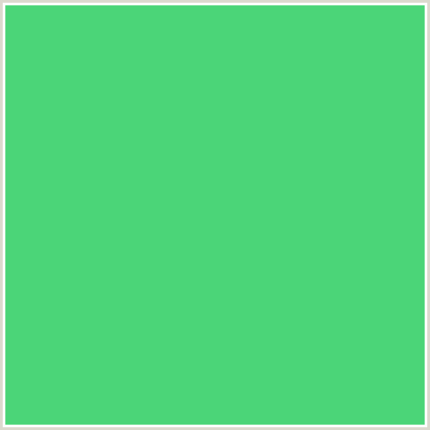 4BD578 Hex Color Image (EMERALD, GREEN BLUE)