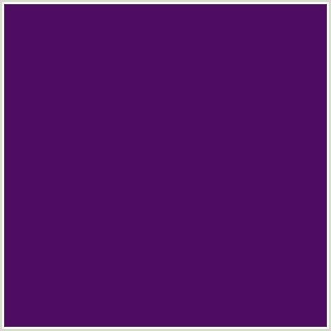 4C0C60 Hex Color Image (JAGGER, PURPLE, VIOLET)