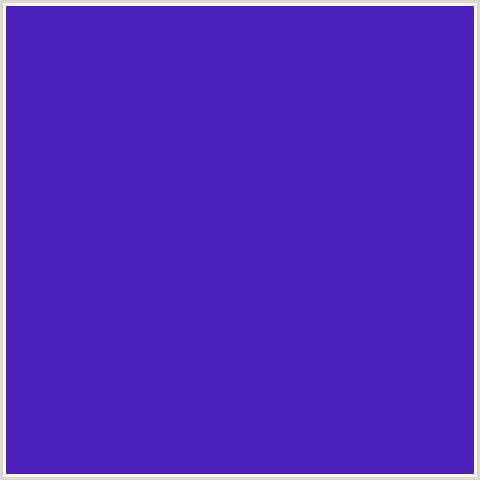 4C21BB Hex Color Image (BLUE VIOLET, PURPLE HEART)