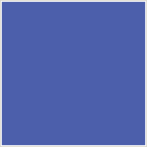 4C5FAB Hex Color Image (BLUE, SAN MARINO)