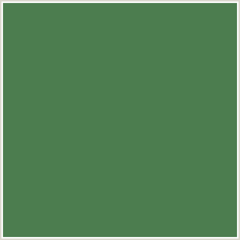 4C7D4F Hex Color Image (GREEN, HIPPIE GREEN)