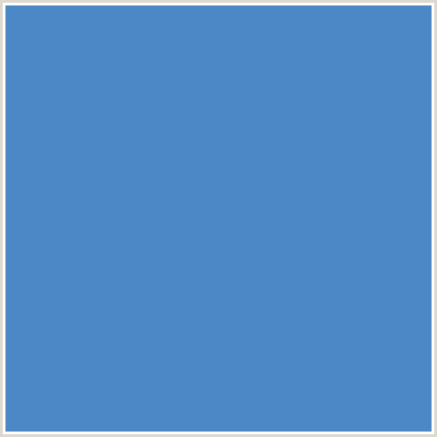 4C87C6 Hex Color Image (BLUE, INDIGO)