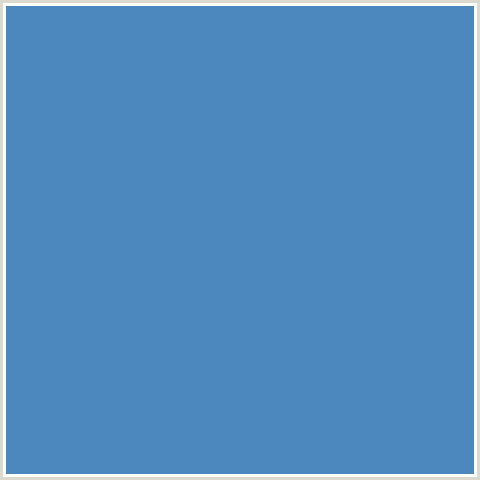 4C88BE Hex Color Image (BLUE, STEEL BLUE)