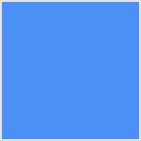 4C8FF5 Hex Color Image (BLUE, CORNFLOWER BLUE)