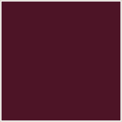 4D1426 Hex Color Image (RED, WINE BERRY)