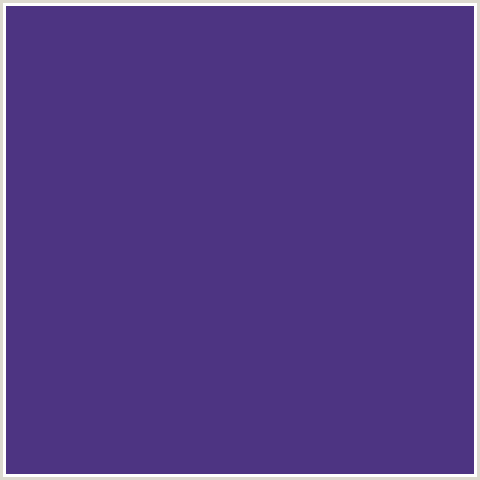 4D3482 Hex Color Image (BLUE VIOLET, MINSK)