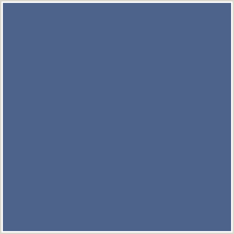 4D638B Hex Color Image (BLUE, KASHMIR BLUE)