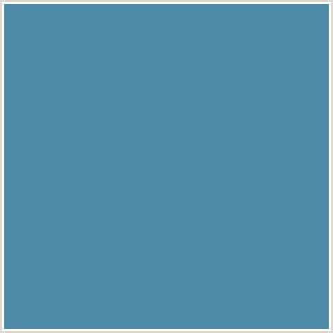 4D8AA6 Hex Color Image (LIGHT BLUE, TEAL, WEDGEWOOD)