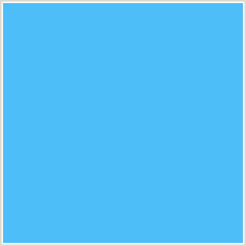 4DBEF7 Hex Color Image (BLUE, PICTON BLUE)