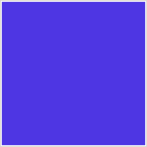 4E36E3 Hex Color Image (BLUE, ROYAL BLUE)