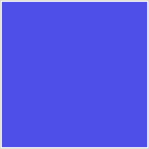 4E4EE9 Hex Color Image (BLUE, ROYAL BLUE)