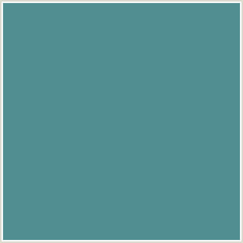 4E8E91 Hex Color Image (LIGHT BLUE, SMALT BLUE, TEAL)